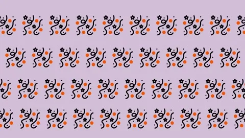 Abstract Pattern Background with Swirls and Dots. Stock Footage 325387626