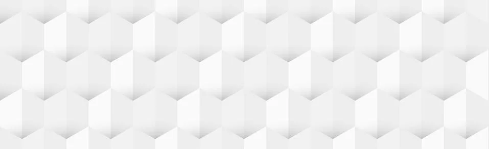 Abstract pattern background texture, many identical white hexagons - Vector Stock Illustration