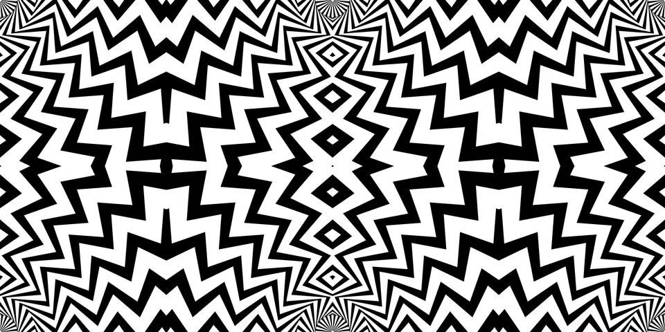 Abstract pattern, background with zigzag shapes. Vector image. Stock Illustration