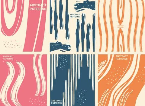 Abstract pattern backgrounds icon bundle vector design Stock Illustration