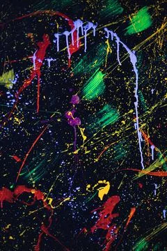 Abstract pattern of backlight art with color splashes Stock Photos