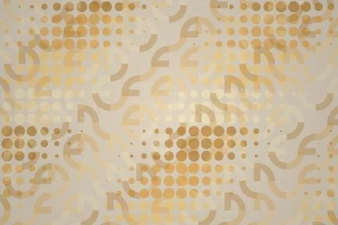 Abstract pattern with beige and light yellow shapes Stock Photos
