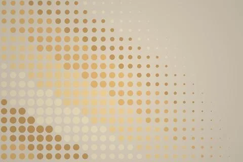Abstract pattern with beige and yellow dots on light background Stock Photos