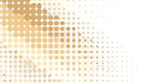 Abstract pattern with beige dots on a white background Stock Illustration