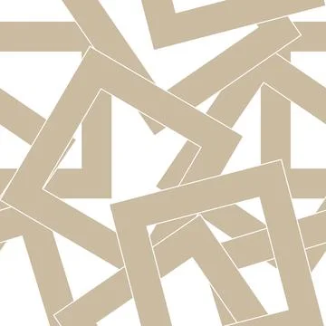 Abstract pattern of beige square frames. Stock Illustration