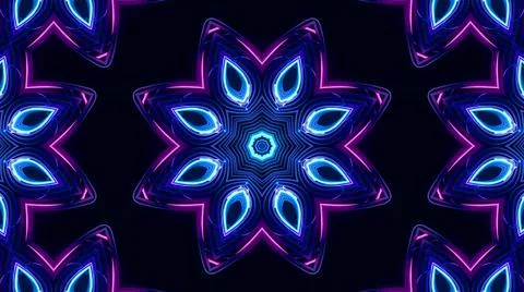 Abstract pattern bg. Flashing lines pattern like ornamental flower, star or Stock Illustration