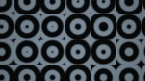 Abstract Pattern of Black and Gray Circles Stock Footage 340496785