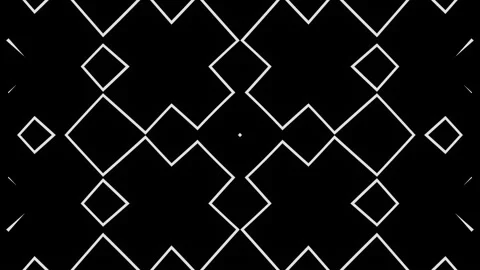 Abstract pattern of black and white crosses Stock Footage 191525996