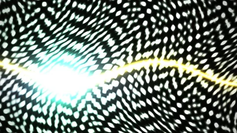 Abstract Pattern with Black and White Dots and Yellow Line. Stock Footage 335504906