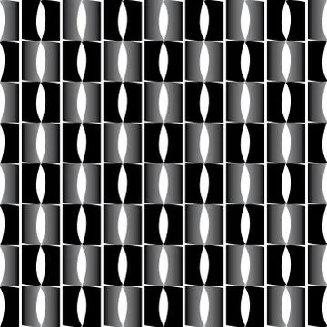 Abstract pattern with black and white decorations reflex effect Stock Illustration