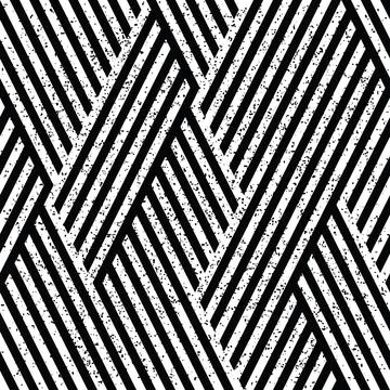 Abstract pattern with black and white stripes 5754 Illustrazione stock