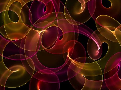 Abstract pattern on black background Stock Illustration