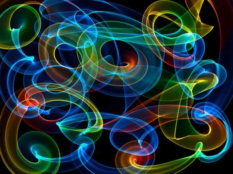 Abstract pattern on black background Stock Illustration