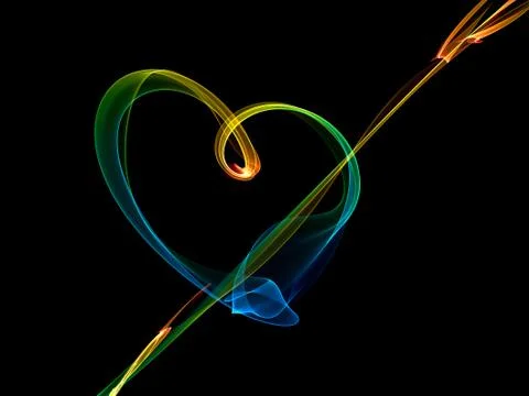 Abstract pattern on a black background Stock Illustration