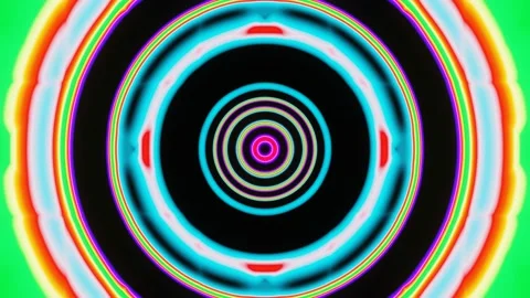 An abstract pattern on a black background of multi-colored shimmers of shapes. Stock-Footage 194388218