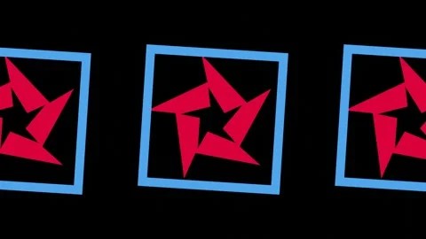 Abstract pattern on a black background in a seamless Video stock 273968030