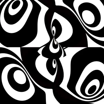 Abstract pattern of black lines Stock Illustration