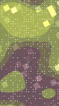 Abstract pattern blends green, purple, and yellow tones Illustrazione stock