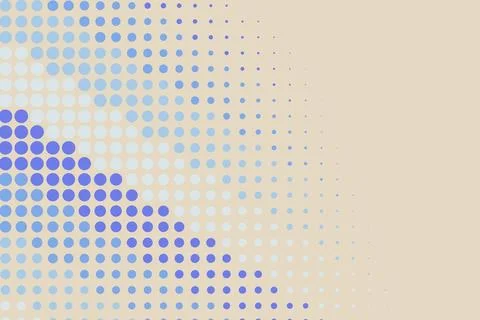 Abstract pattern of blue and beige dots on a light background Stock Photos