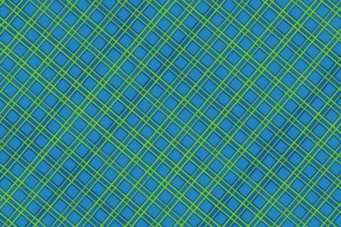 Abstract pattern of blue and green geometric shapes Stock Illustration