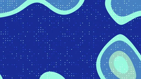 Abstract pattern of blue and teal wavy shapes. Видео 334349299