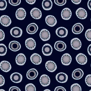 Abstract pattern on a blue background in nude tones Stock Illustration