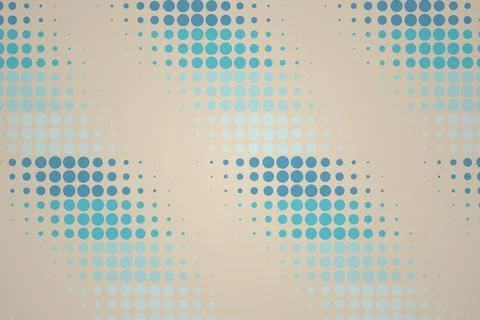 Abstract pattern with blue dots on a beige background Фото