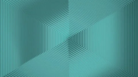 Abstract pattern of blue hexagons with an offset effect. Animation of rings for  Stock Footage 164637595