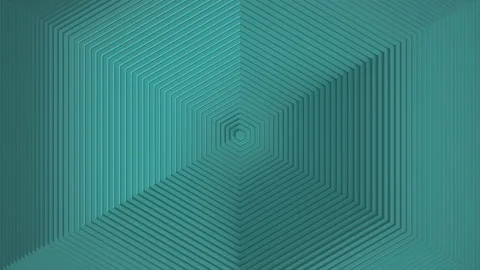Abstract pattern of blue hexagons with an offset effect. Animation of rings for  Stock Footage 164637982