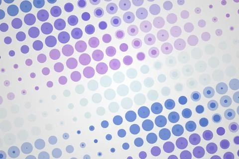 Abstract pattern of blue purple dots on a white background Stock Photos