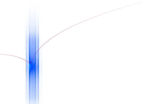 Abstract pattern with blue stripe and thin red line Stock Illustration