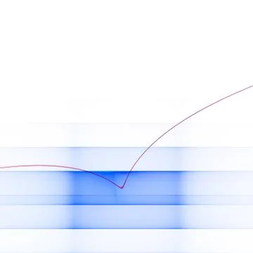 Abstract pattern with blue stripe and thin red line Stock Illustration