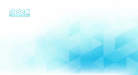 Abstract pattern with blue triangles on white background. Minimal pattern Stock Illustration