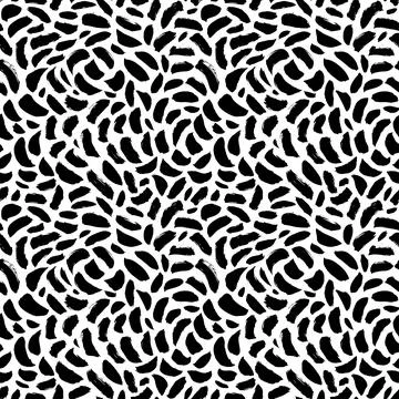 Abstract pattern of bold black shabby dots Stock Illustration
