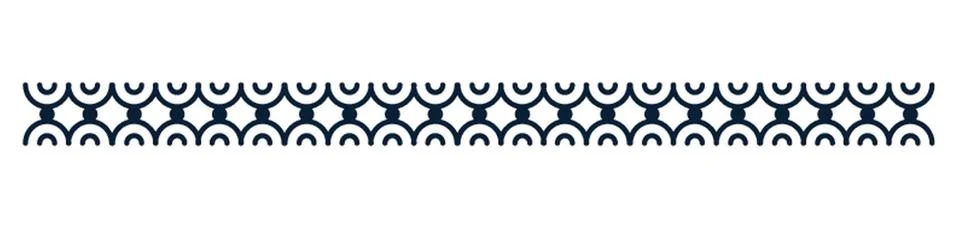 Abstract Pattern Border Design Stock Illustration