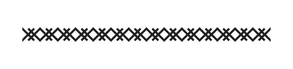 Abstract Pattern Border Design Stock Illustration