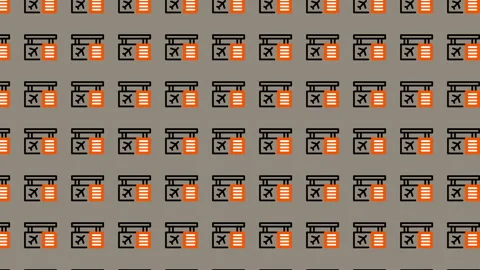 Abstract Pattern of Boxes with Crosses - A Repetitive Design. Stock Footage 325400851