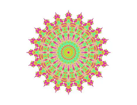 Abstract pattern Bright abstract radial color pattern on white background ... Stock Photos