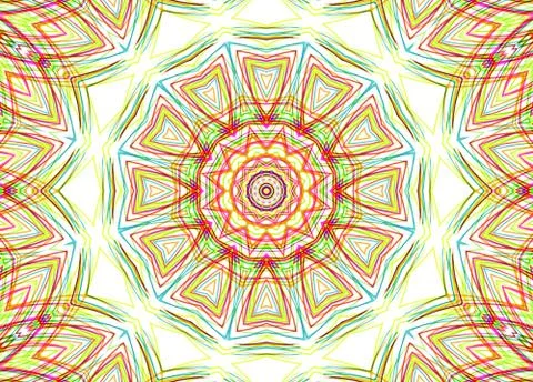Abstract pattern from bright colorful lines on white イラスト素材