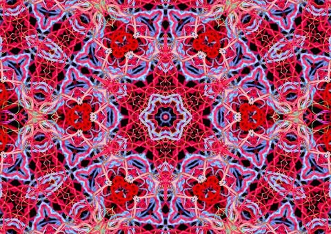 Abstract pattern of bright multicolored threads with 3D effect Stock Illustration