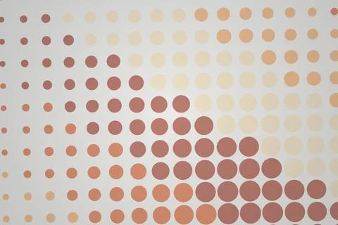 Abstract pattern of brown and beige dots on a white background Stock Illustration