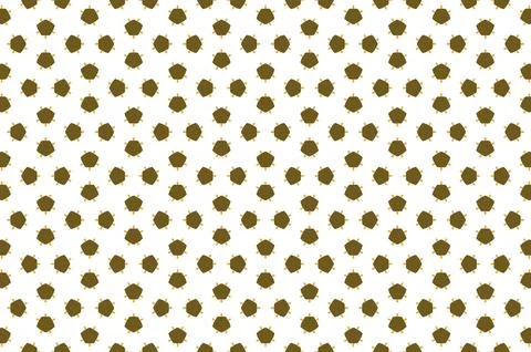 An abstract pattern of brown dots on a white background Stock Illustration
