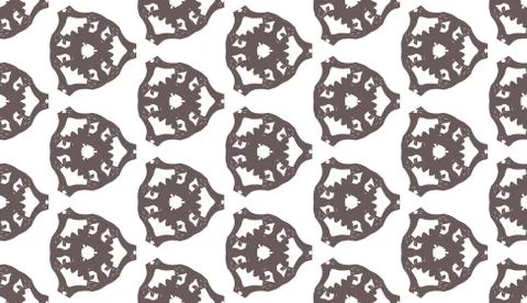 Abstract pattern in brown tones on a white background Stock Illustration