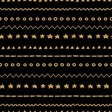 Abstract pattern with brush lines. Stock Illustration