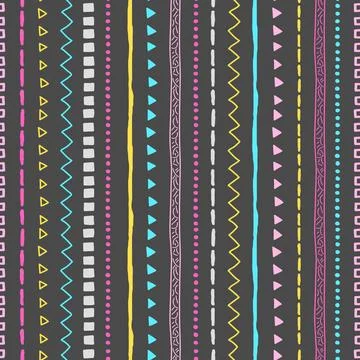 Abstract pattern with brush lines. Stock Illustration