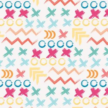 Abstract pattern brush stroke background. Vector illustration. 스톡 일러스트