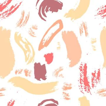 Abstract pattern brush stroke background. Vector illustration. Illustrazione stock