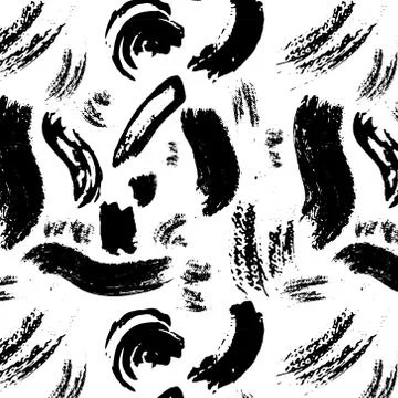 Abstract pattern brush stroke background. Vector illustration. Illustrazione stock