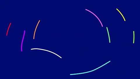 Abstract pattern circle background with moving shapes Stock Footage 246955767