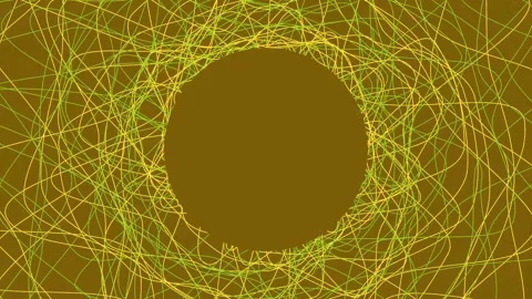 Abstract pattern circle background with moving shapes like slashes. Modern anima Stock Footage 259411931